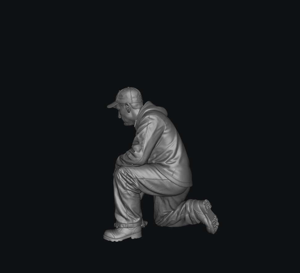 SW5047 Car Wash Man 4 1:35/1:32 Scale 'Hand Painted'