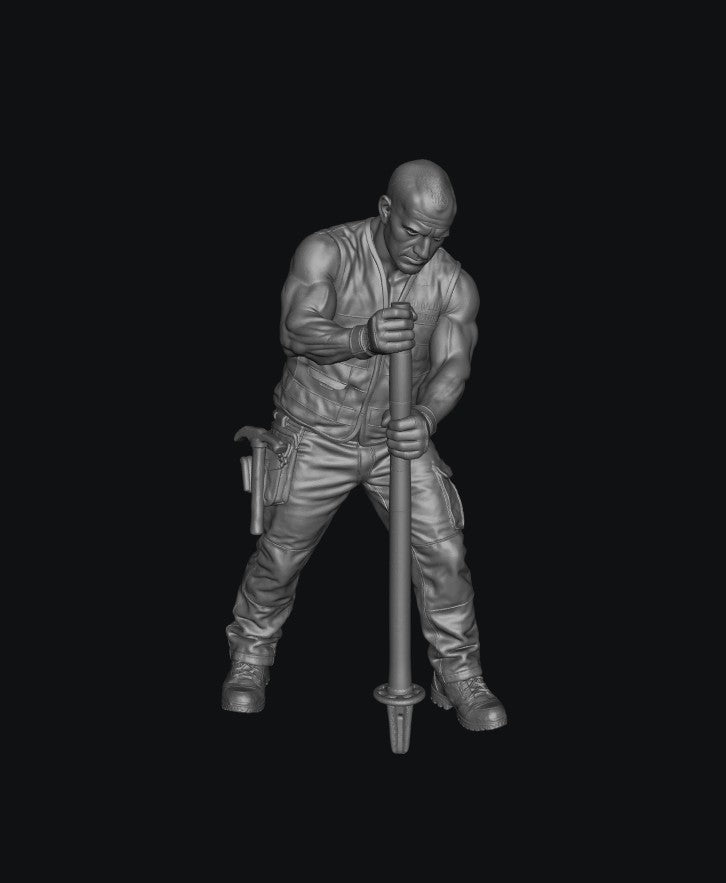 WOSC012 - Trackside Rally Crew - The Barrier Marshal (Male)