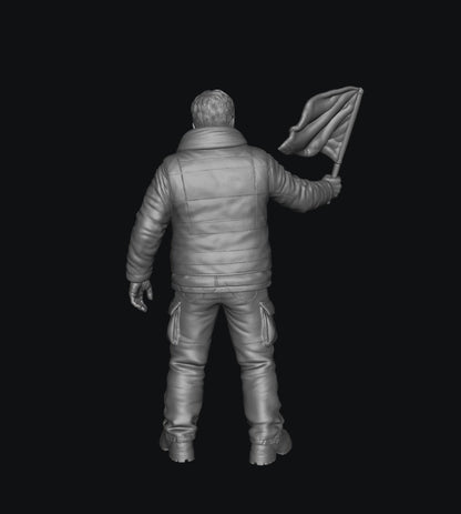WOSC012 - Trackside Rally Crew - The Veteran Flag Marshal (Male)