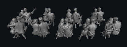 SW9302 Couples Sitting 1:35/1:32 Scale 'Hand Painted'