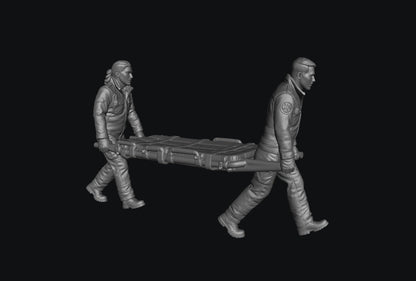 WOSC999 - Trackside Rescue Crew - Paramedics with Stretcher