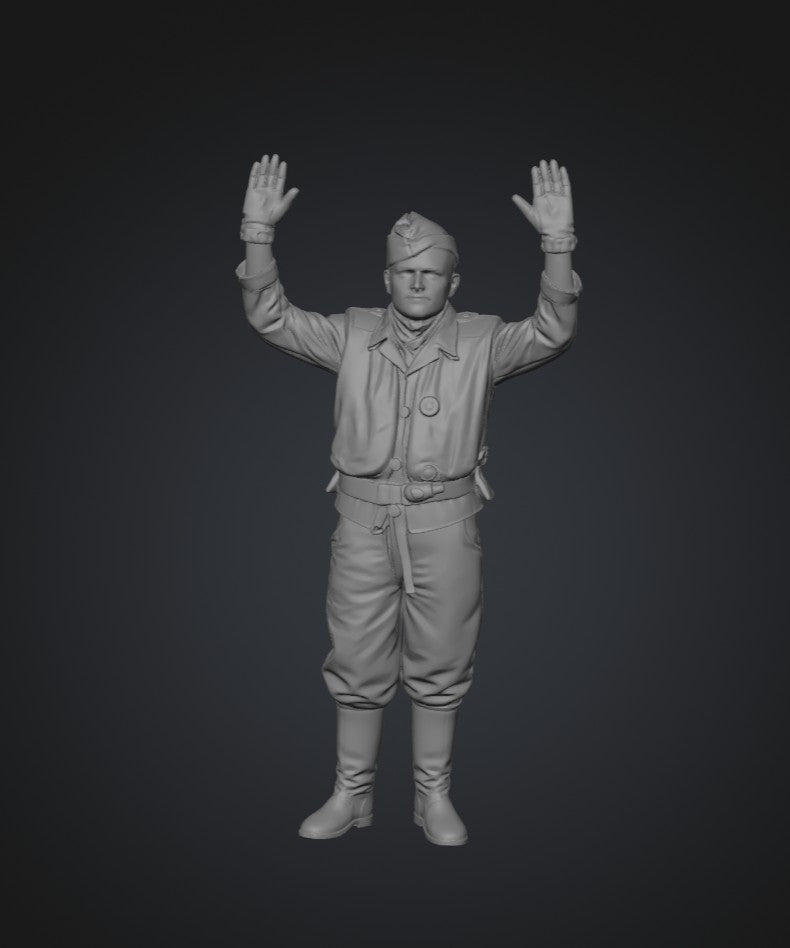 SW5109 WW2 German Pilot Hands Up - POW