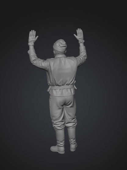 SW5109 WW2 German Pilot Hands Up - POW