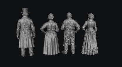 SW3335 Wild West Shop Keepers-Undertaker-Bar Girl