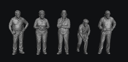 SW9352 Grass Lawn Bowls Figures