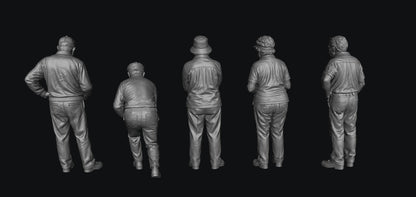 SW9352 Grass Lawn Bowls Figures