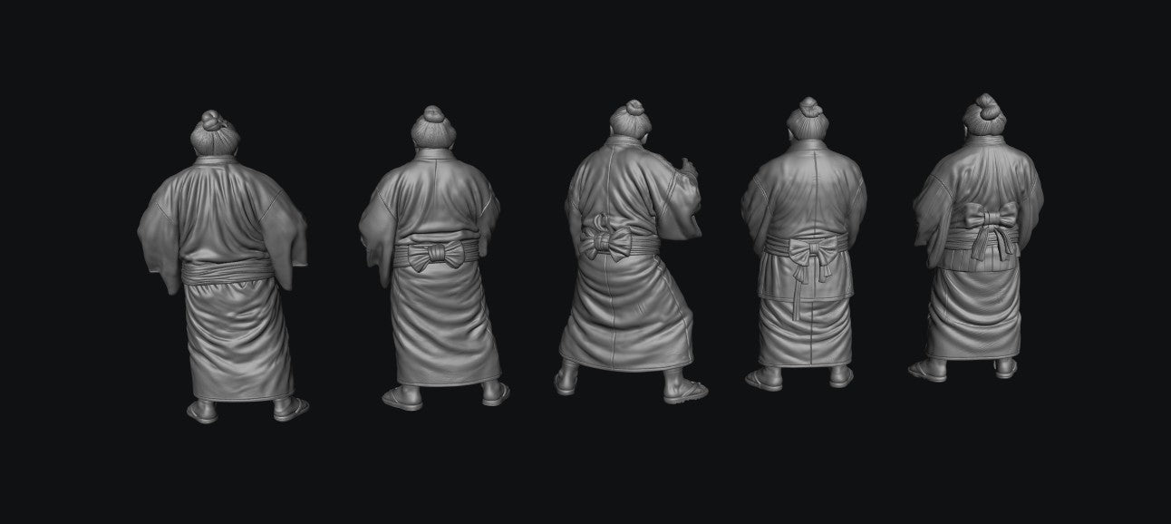 SW9341 Sumo Wrestlers 1:35/1:32 Scale 'Hand Painted'