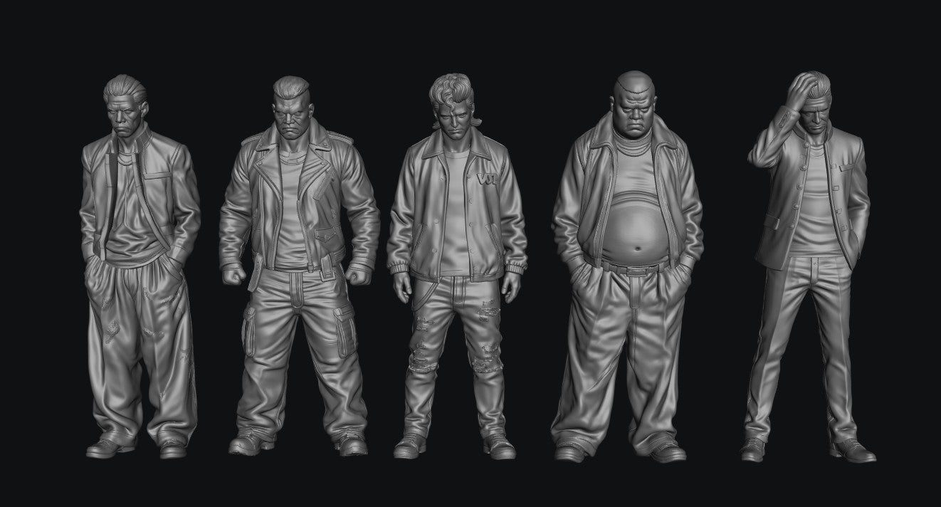 SW9340 Street Gang 1:35/1:32 Scale 'Hand Painted'