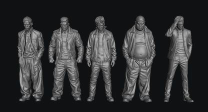 SW9340 Street Gang 1:35/1:32 Scale 'Hand Painted'