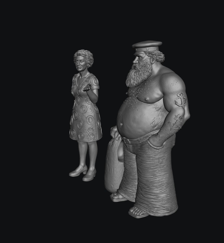 SW9368 Old Salty Sailor and Wife