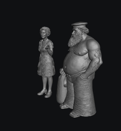 SW9368 Old Salty Sailor and Wife