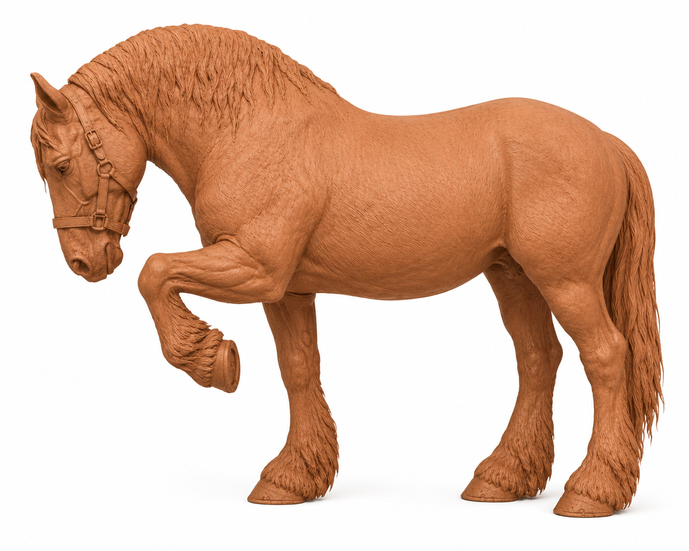 SWF004 Shire Horse D Front Foot Up