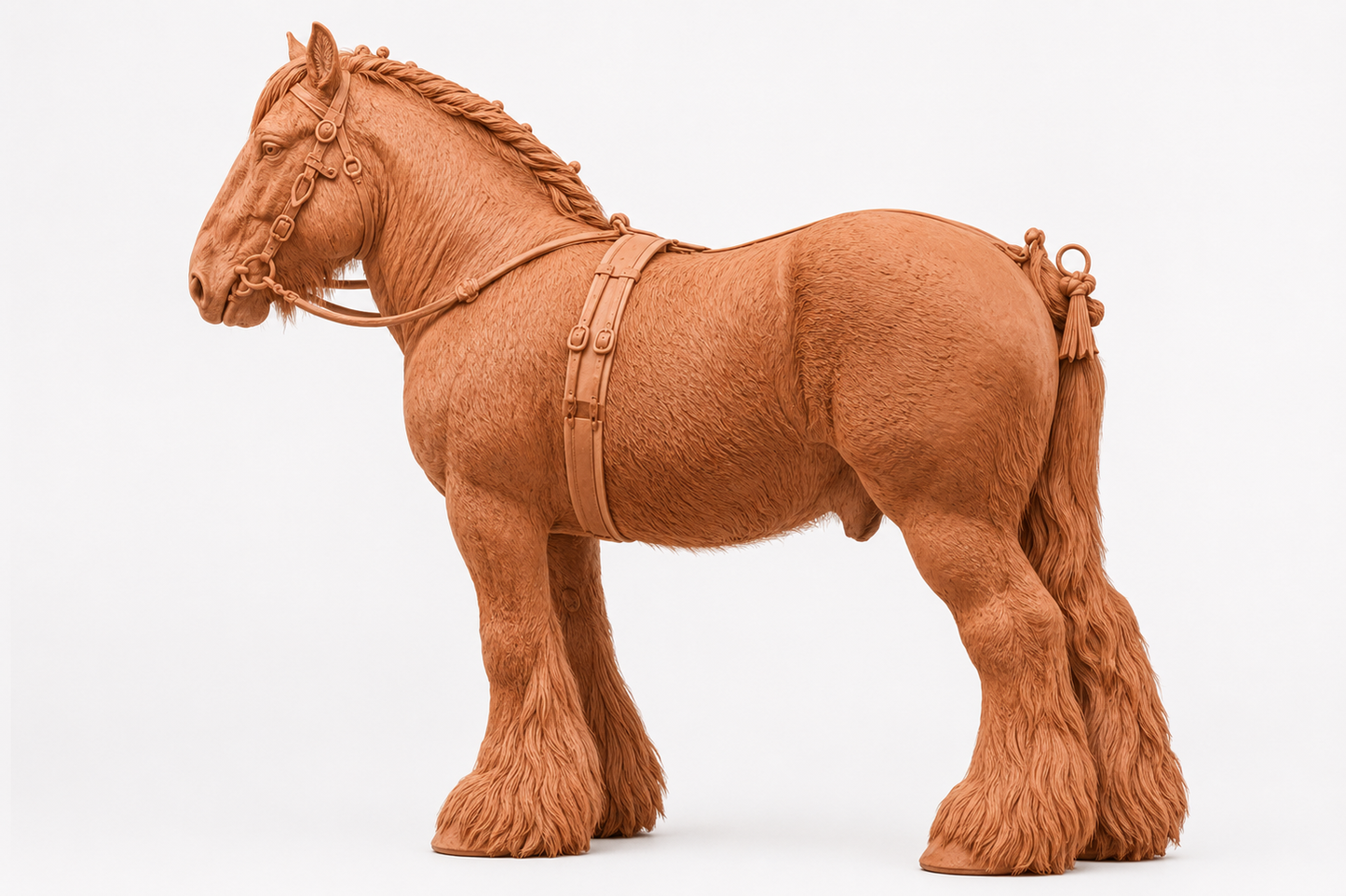 SWF004 Shire Horse C in Harness