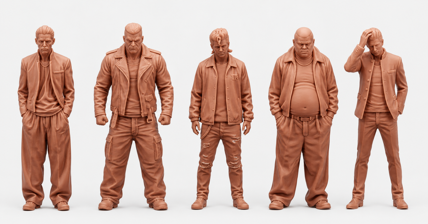 SW9340 Street Gang 1:35/1:32 Scale 'Hand Painted'