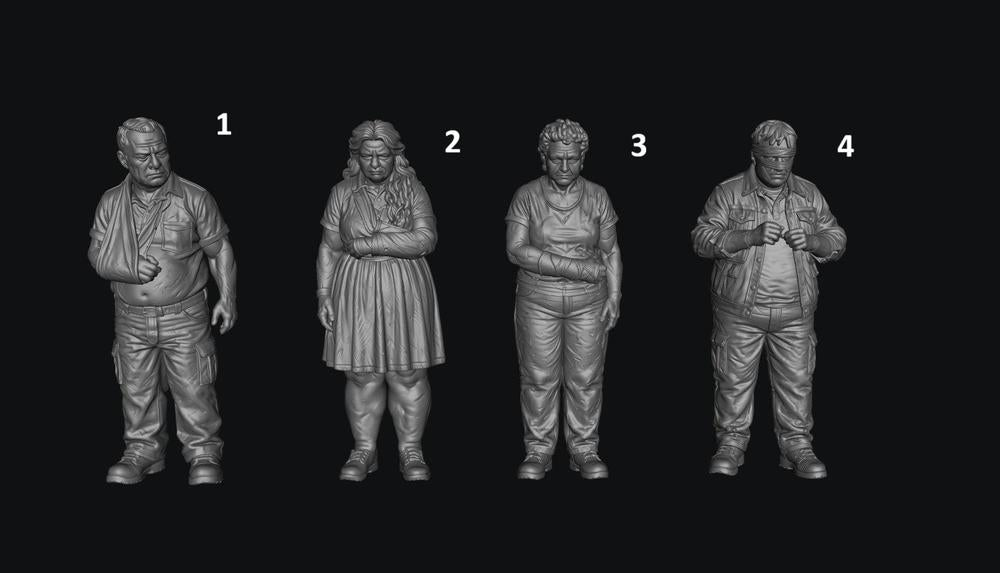 SW8314 Older Injured Patients 1:35/1:32 Scale 'Hand Painted'