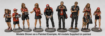 WOSC014 - Motorsport Fan Zone - Promotional Team Member 1:35/1:32 Scale 'Hand Painted'