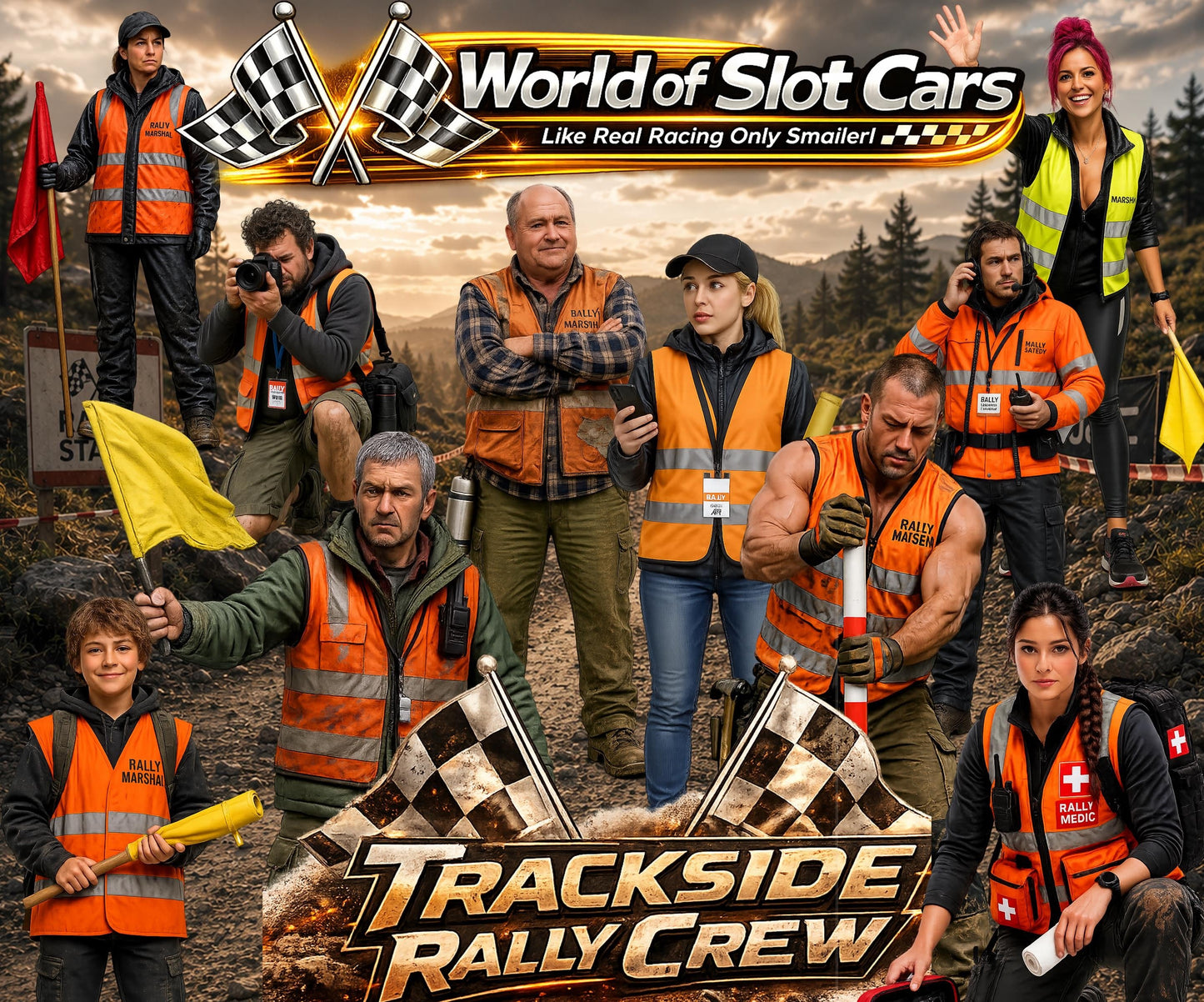 WOSC012 - Trackside Rally Crew - The Rookie First-Timer (Female)