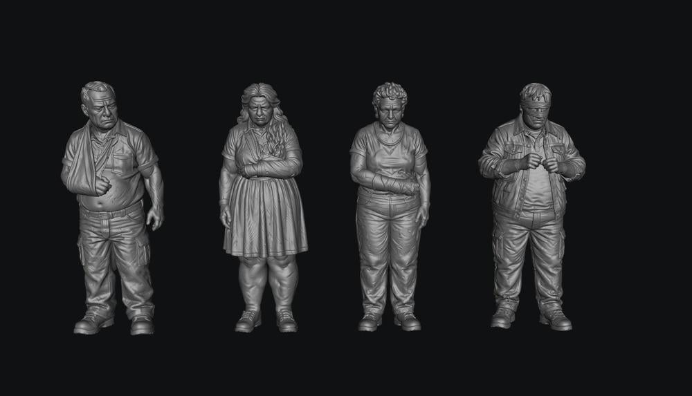 SW8314 Older Injured Patients 1:35/1:32 Scale 'Hand Painted'