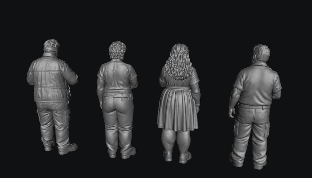 SW8314 Older Injured Patients 1:35/1:32 Scale 'Hand Painted'