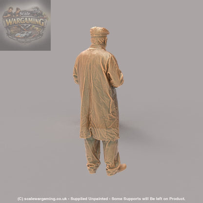 132s-0037 Male Drover/Farmer with Tea Cup Figure