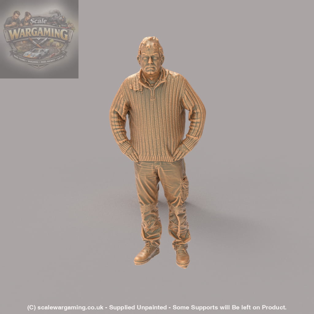 132s-0044 Grumpy Old Farmer Figure