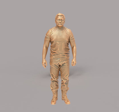 132s-0102 Male Farmer Figure