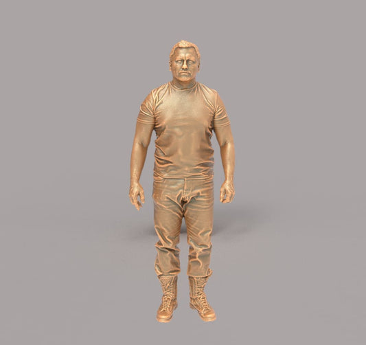 132s-0102 Male Farmer Figure