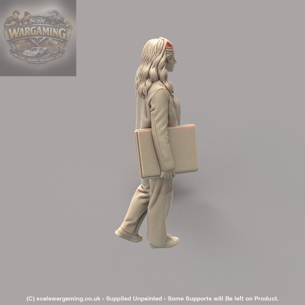 MM4171 Young Female Walking with Folder Figure