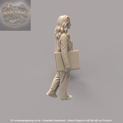 MM4171 Young Female Walking with Folder Figure