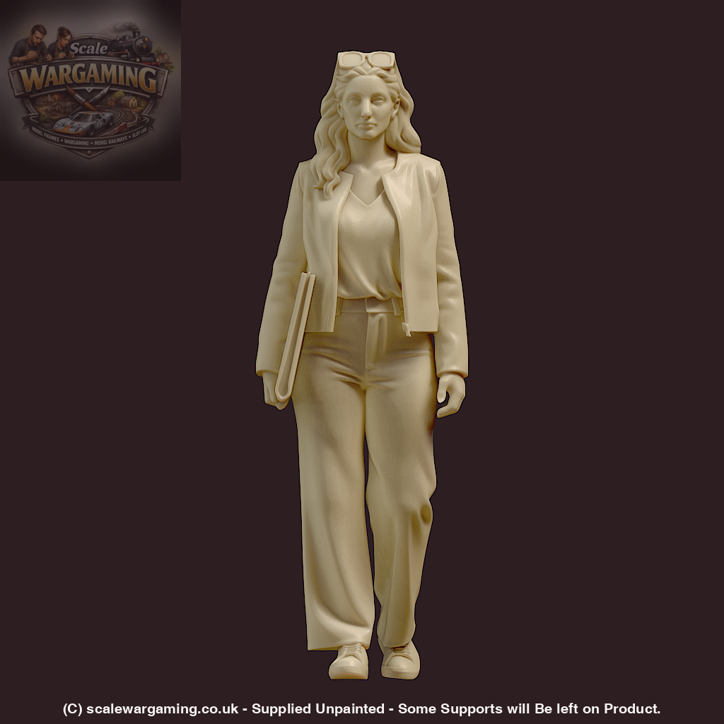 MM4171 Young Female Walking with Folder Figure