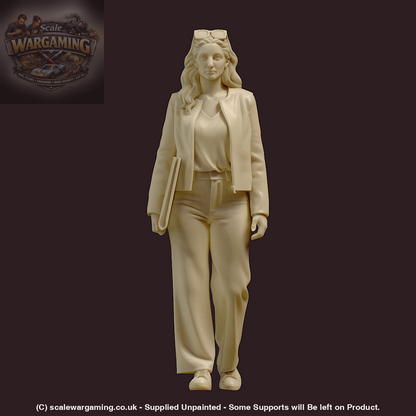 MM4171 Young Female Walking with Folder Figure