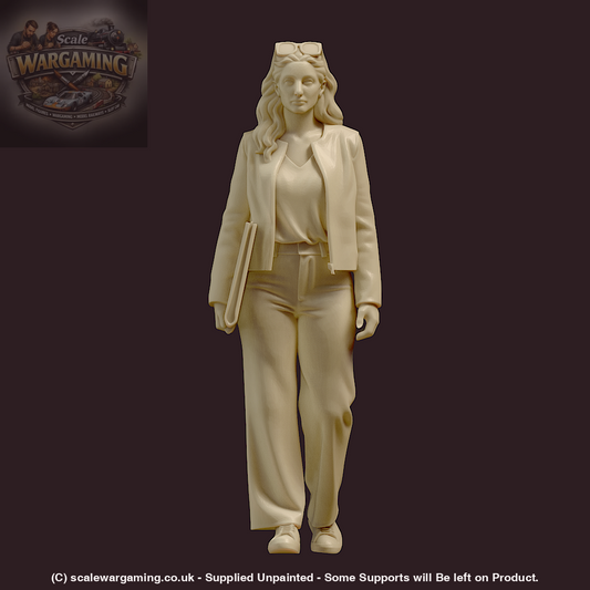 MM4171 Young Female Walking with Folder Figure