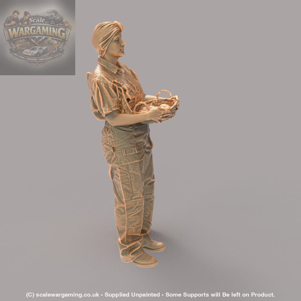 MM2141 Female farmer with basket Figure