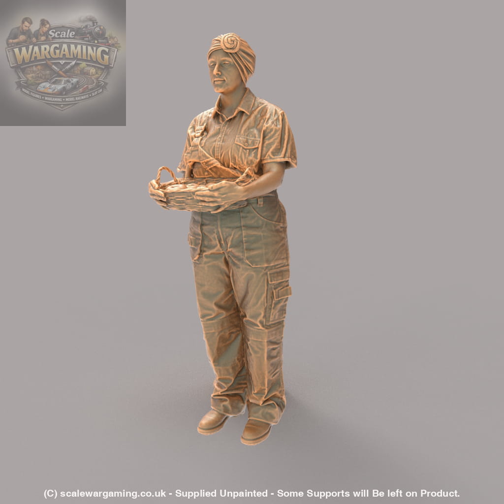 MM2141 Female farmer with basket Figure