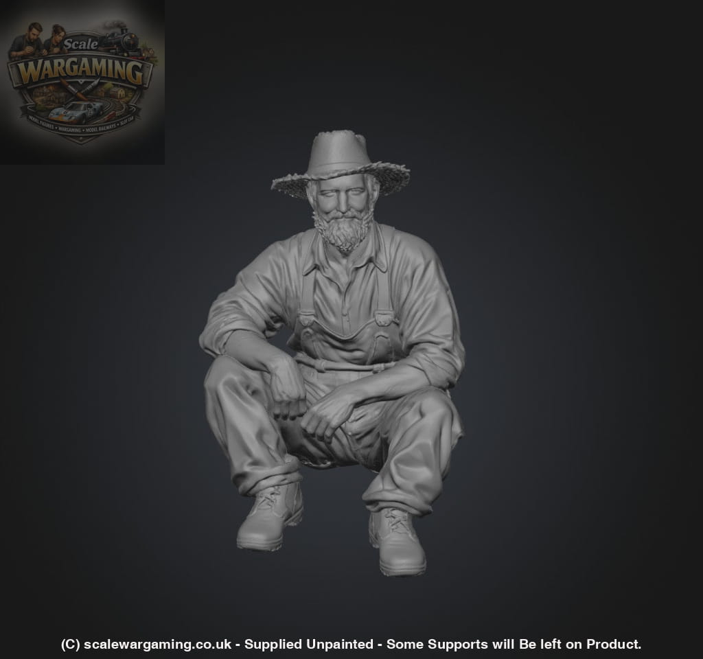 SW3112 Farmer Sitting - Figure