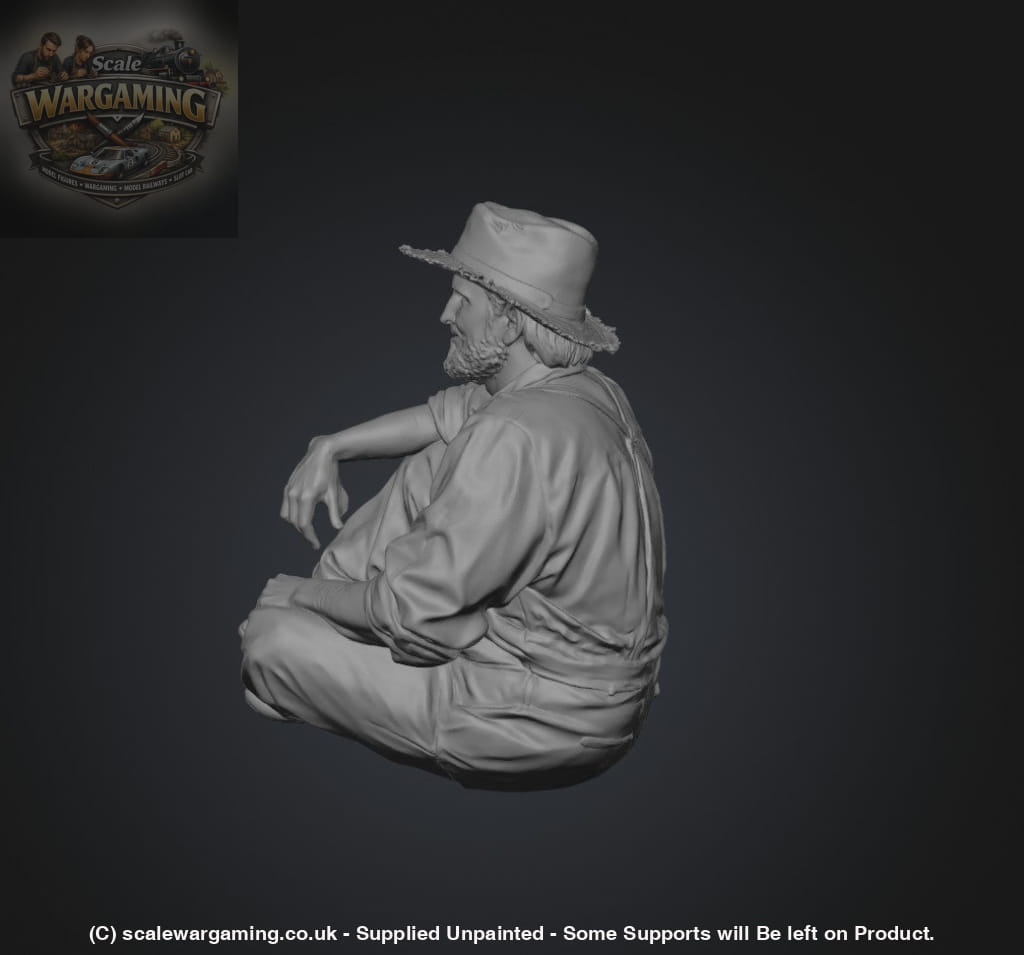 SW3114 Farmer Sitting Looking at View - Figure