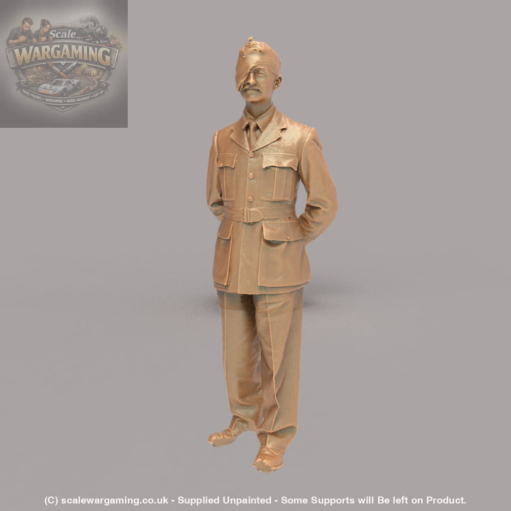 132s-0026 Injured Pilot WW2 Figure