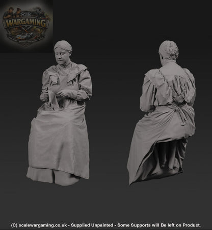 132s-0112 Sitting Maid Figure
