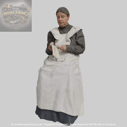 132s-0112 Sitting Maid Figure