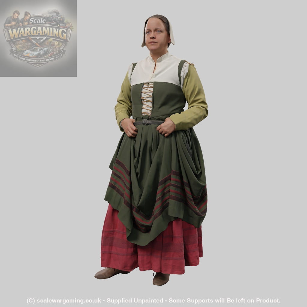 132s-0116 Medieval female Figure