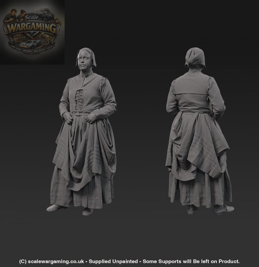 132s-0116 Medieval female Figure
