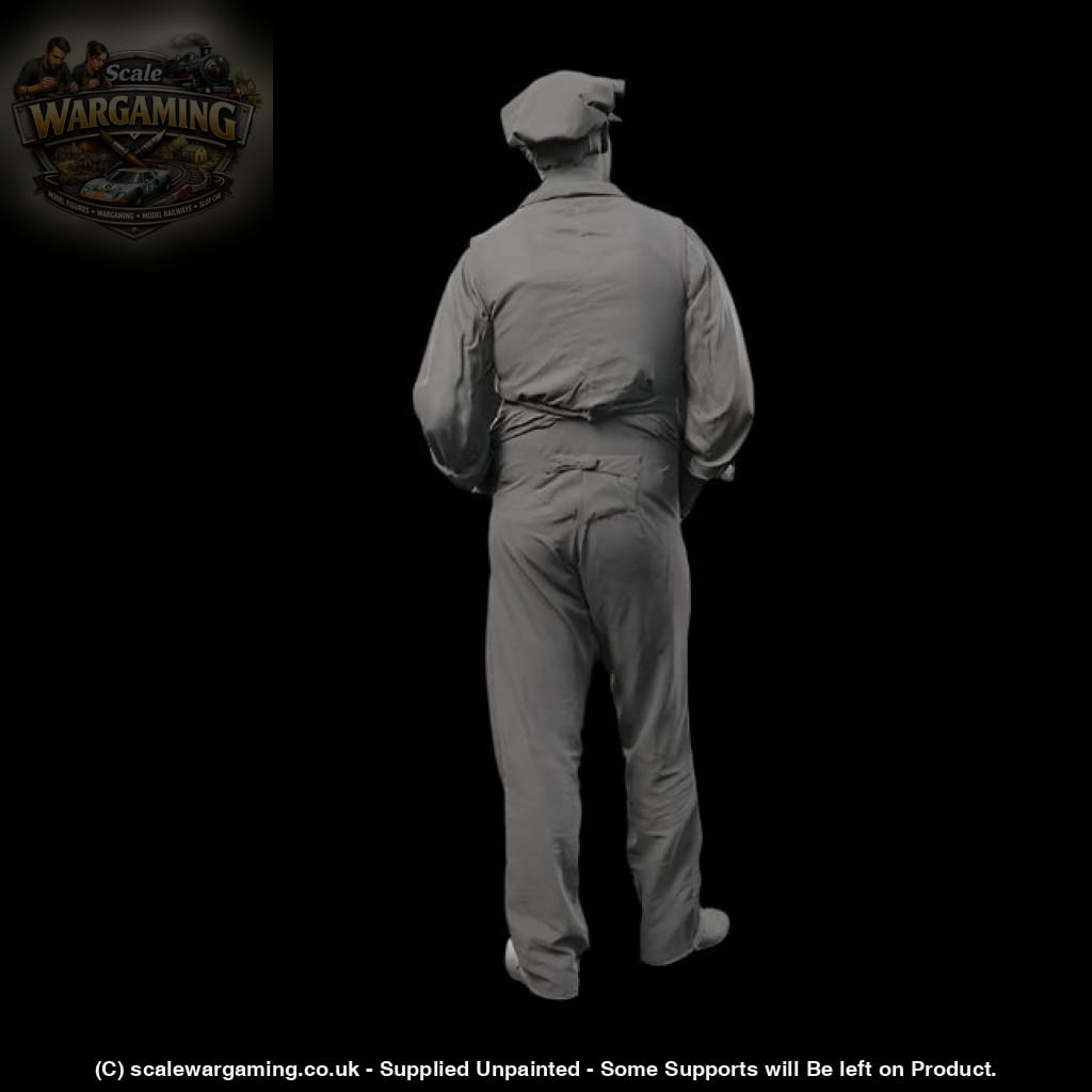 132s-0124 1900’s Farm worker Figure