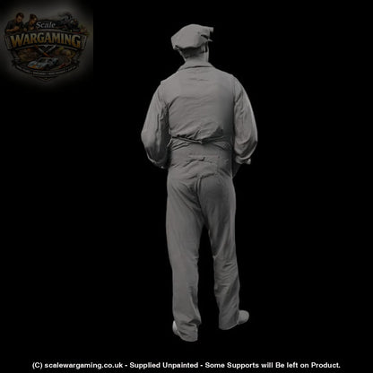 132s-0124 1900’s Farm worker Figure