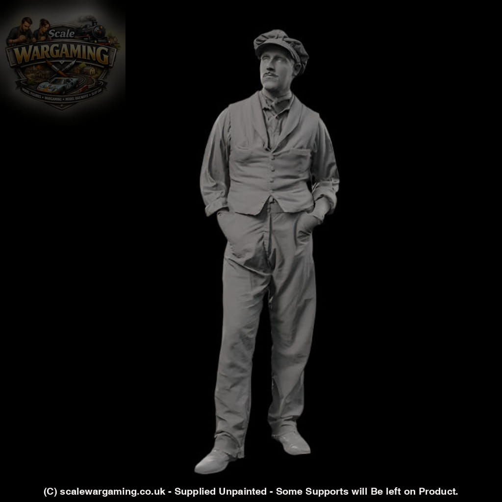 132s-0124 1900’s Farm worker Figure