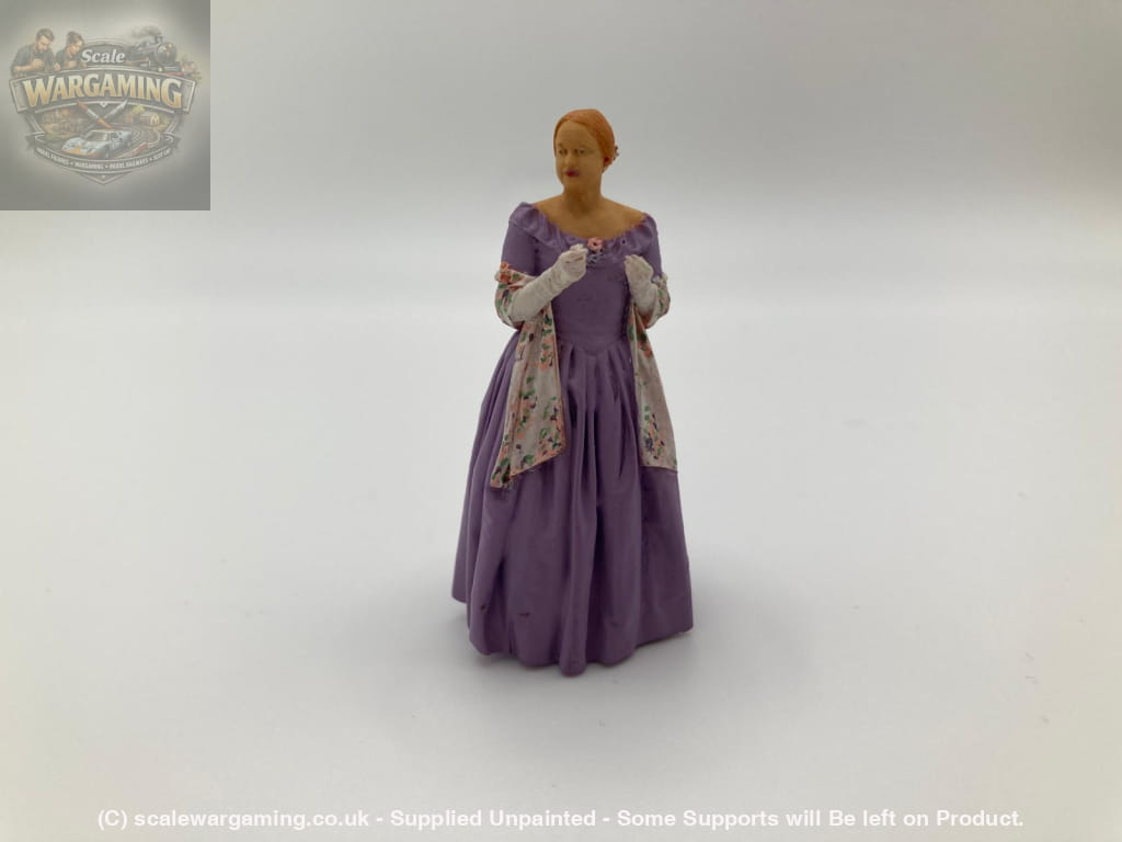 132s-0125 Elegant 1900’s Lady Figure