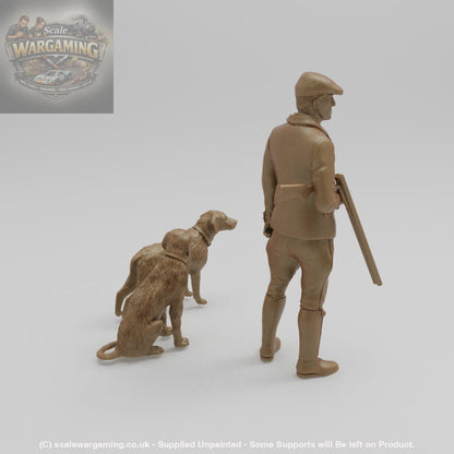 SW731 Farmer/Game Keeper Walking and Dogs - Trade - Figure