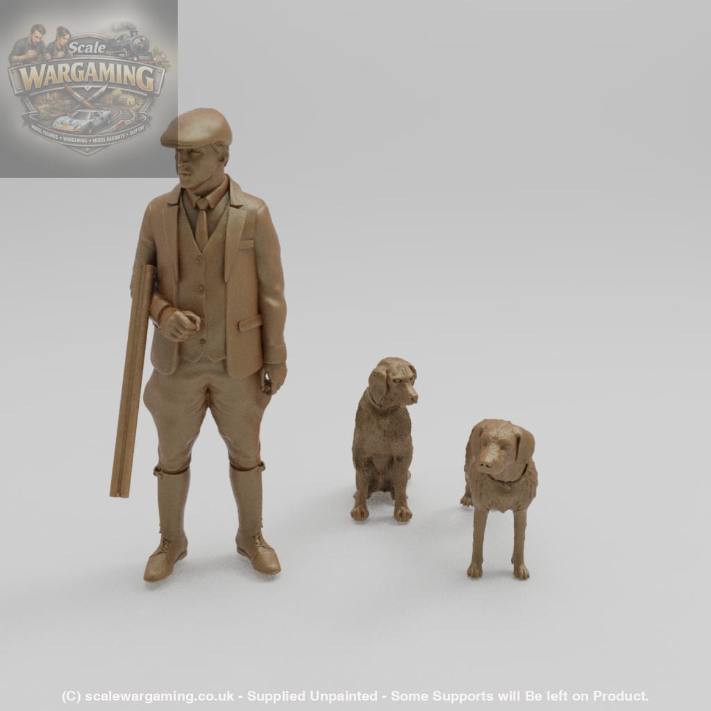 SW731 Farmer/Game Keeper Walking and Dogs - Trade - Figure