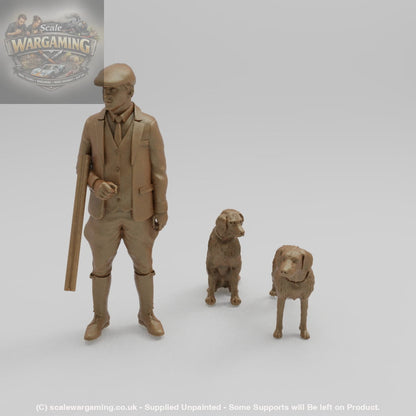 SW731 Farmer/Game Keeper Walking and Dogs - Trade - Figure