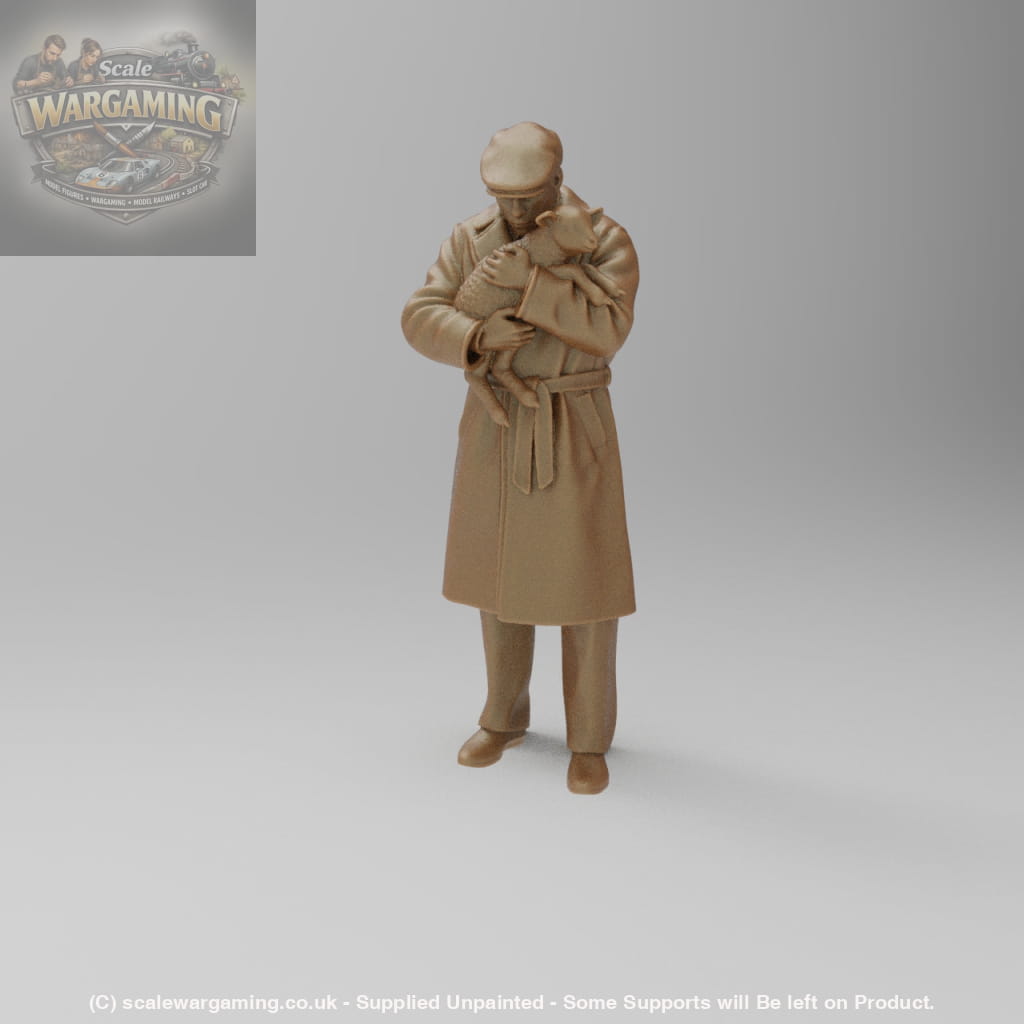 SW8013 Farmer with Lamb in Arms - Figure