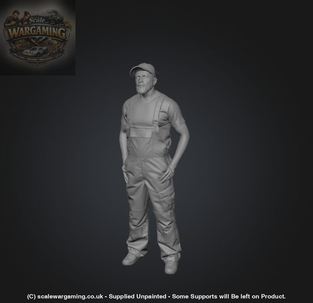 SW9253 Ron the Farmer in Waterproof Bib - Figure